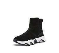 Sorel Kinetic Impact Short Boot WP, Botas de invierno impermeables, Mujer, Black Sea Salt, 38.5 EU