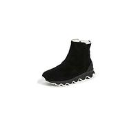 Sorel Kinetic Short Waterproof Botas Chelsea impermeables para mujer, Negro (Black x Sea Salt), 37 EU
