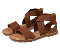 Sorel Sandalia Ella III para mujer, Terciopelo bronceado, goma, 39 EU