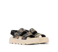 SOREL Sandalias de doble correa Kinetic™ Sunchase. Color Beige/Negro