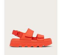 Sorel - Sandalias De Plataforma Kinetic™ Sunchase Con Estampado Y Cintas De Tobillo - Rojo - Talla 39 EU - Mujer