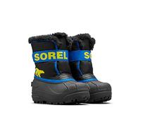 Sorel Snow Commander Boot, Botas de invierno, Unisex niños, Black Super Blue Toddler Collection 2023, 31 EU