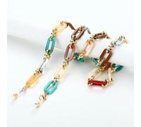 SOREZE Cadena de Botones acrílicos para Gafas, Cadena para Mujer, máscara antipérdida, Gafas de Sol Colgantes, Cordones, Correa de sujeción, Collar de Cuerda