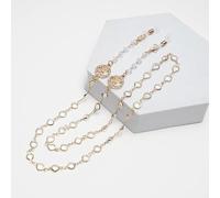 SOREZE Cadena de Gafas para Mujer, cordón de Cristal con Cuentas de Perlas para Gafas de Sol, cordón para el Cuello, Regalo de joyería para Gafas