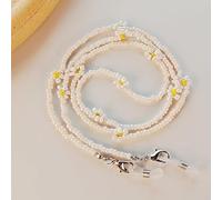 SOREZE Collar con Correa para máscara de Cuentas Coloridas, Cadena para Gafas, Soporte para Gafas, cordón para Gafas de Sol para Mujeres y niñas, cordón para Gafas