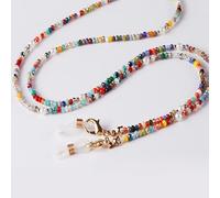 SOREZE Collar con Correa para máscara de Cuentas Coloridas, Cadena para Gafas, Soporte para Gafas, cordón para Gafas de Sol para Mujeres y niñas, cordón para Gafas