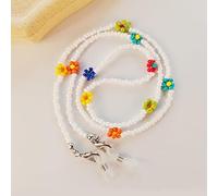 SOREZE Collar con Correa para máscara de Cuentas Coloridas, Cadena para Gafas, Soporte para Gafas, cordón para Gafas de Sol para Mujeres y niñas, cordón para Gafas