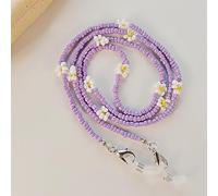 SOREZE Collar con Correa para máscara de Cuentas Coloridas, Cadena para Gafas, Soporte para Gafas, cordón para Gafas de Sol para Mujeres y niñas, cordón para Gafas