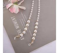 SOREZE Corazón Perla con Cuentas Gafas Cadenas máscara Colgante Cuerda Gafas Cadena Metal Gafas de Sol Cordones Mujeres máscara Cadenas