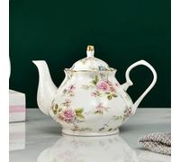 SOREZE Tetera de Porcelana Europea de 400ML, Juego de té de la Tarde en inglés, Tetera de Porcelana, cafetera, Tetera Resistente al Calor