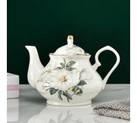 SOREZE Tetera de Porcelana Europea de 400ML, Juego de té de la Tarde en inglés, Tetera de Porcelana, cafetera, Tetera Resistente al Calor