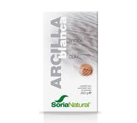 Soria Natural Arcilla blanca - Limpia en Profundidad - 100% de Pureza, Textura Fina, Origen Natural - Puede Utilizarse como Mascarilla Facial, Enjuague Bucal - Uso Interno y Externo - Bolsa de 250g.