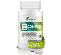 Soria Natural B Complex - Combinación de Vitaminas del Grupo B Contribuye al Rendimiento del Sistema Nervioso e Intelectual - Ayuda a Disminuir el Cansancio y Fatiga - 30 comprimidos de 1000 mg.