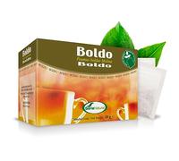 Soria Natural Boldo Infusión - Ayuda a la Digestión de las Grasas - Apoya la Función Hepática y Biliar - Infusión de Boldo (Peumus boldo Molina) - 100% Natural - Caja con 20 Bolsas Filtro