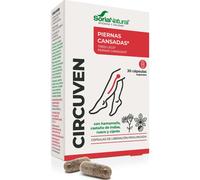 Soria Natural Circuven - Alivio Piernas cansadas, Favorece la Circulación de Retorno - Castaño de Indias, Ciprés, Hamamelis, Rusco (30 cápsulas)