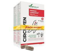 Soria Natural Circuven cápsulas - Alivio Piernas cansadas, Favorece la Circulación de Retorno - Castaño de Indias, Ciprés, Hamamelis, Rusco - 30 cápsulas