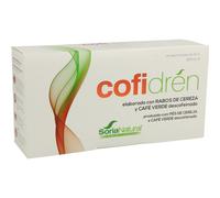 Soria Natural Cofidrén - Favorece la Eliminación de Líquidos - Favorecen el Drenaje Renal - Con Rabos de Cereza, Café Verde Descafeinado, Vara de Oro y Diente de León - Caja con 15 viales de 15 ml