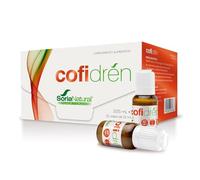 Soria Natural Cofidrén - Favorece la Eliminación de Líquidos - Favorecen el Drenaje Renal - Con Rabos de Cereza, Café Verde Descafeinado, Vara de Oro y Diente de León - Caja con 15 viales de 15 ml