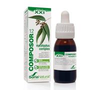 Soria Natural Composor 12 Eucalyptus Complex - Con Eucalipto, Helenio, Gordolobo, Llantén y Vitamina C - Ayuda a la Respiración - Ayuda a Despejar la Nariz en Caso de Congestión - Expectorante - 50ml