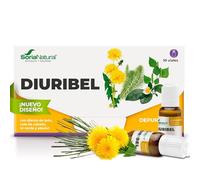 Soria Natural Diuribel Detox - Diurético para Eliminar Líquidos Retenidos y Depurar el Organismo - Diente de León, Cola de Caballo, Abedul - 10 Viales