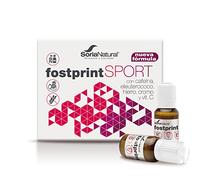 Soria Natural Fostprint Sport - Jalea Real, Vitamina B, C y D, Cafeína, Hierro, Cromo, NADH - Energía - Disminuye el cansancio y la fatiga - 20 viales