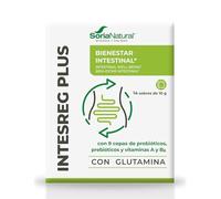 Soria Natural Intesreg Plus – Probióticos, Inulina, Vitamina B6 y L-Glutamina – 14 sobres de 10 g