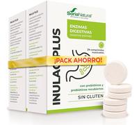 Soria Natural Inulac Plus - Probioticos y Prebioticos intestinales, Enzimas digestivas - Alivia la pesadez, Favorece la digestión y Ayuda en Estreñimiento, Diarrea, Gases e Hinchazon Adultos - PACK2
