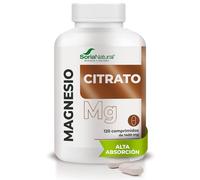 Soria Natural Magnesio Citrato de ALTA ABSORCIÓN - Complemento Alimenticio para Músculos, Huesos Energía y Sistema Nervioso - 120 comprimidos