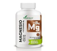 Soria Natural - Suplemento Magnesio + Vitamina B6 - Alta absorción y liberación sostenida - 120 comp