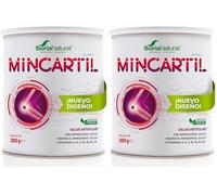Soria Natural Mincartil Classic Bote - Mejora la Función Articular, Mantiene Huesos Fuertes - Nutrientes para la Salud Ósea - Silicio, Magnesio, Vitamina B, Calcio - Bote con 300g (Paquete de 2)