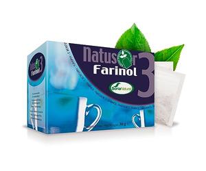 Soria Natural Natusor 03 Farinol - Favorece las Defensas - Ideal la Garganta - Mezcla de Agrimonia, Malvavisco, Salvia, Tomillo y Llantén para Infusión - 100% Natural - Caja con 20 Bolsas Filtro