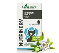 Soria Natural Nutrinerv - Ayuda en Caso de Bajo Estado de Ánimo - Favorece al Cerebro - Con Triptófano, magnesio, Vitaminas C, B6, B3, extracto seco de pasiflora - 60 comprimidos
