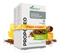 Soria Natural Propóleo Puro 100% Natural - Complemento Alimenticio con Propolis - Aumenta las Defensas y Regula Sistema Inmunológico, Antiséptico y Antiinflamatorio - 30 cápsulas - PACK 2 (2)