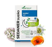 Soria Natural Sedaner Sueño Comprimidos - Melatonina, Amapola, Pasiflora, Valeriana -Reduce el tiempo necesario para dormir - Efecto relajante - 24 comrpimidos