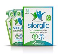 Soria Natural Silorglic - Silicio natural con Glicina - Lesiones deportivas, tendinitis, codo de tenista, tratamiento de huesos rotos, artritis - Prevención y Recuperación - 14 Sobres