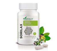 Soria Natural Sorilax - Complemento Alimenticio para el Tránsito Intestinal con Sen, Cáscara Sagrada, Ciruela, Malvavisco y Hinojo - 30 comprimidos