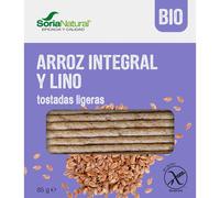 Soria Natural Tostadas Ligeras Arroz Integral y Lino 25 uds
