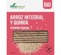 Alecosor Tostadas Ligeras Arroz Integral y Quinoa Soria Natural Bolsa Hermética 85 G (25 X 3.4 G)/Estuche.