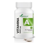 Soria Natural Vitamina A Liberación Sostenida - Salud Ocular, Salud de la Piel y Refuerzo del Sistema Inmunológico - Liberación Gradual para MÁXIMA ABSORCIÓN - 60 comprimidos de 250mg
