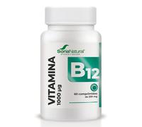 Soria Natural Vitamina B12 1000 μg – 60 comprimidos – Muy alta concentración, liberación sostenida