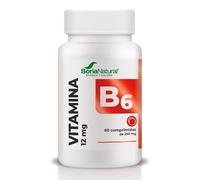 Soria Natural Vitamina B6 - Vegana - Ayuda a recuperar la energía - Apoya la disminución del cansancio y la fatiga - 60 Comprimidos de liberación sostenida 250 mg - vitaminas Mujer y Hombre
