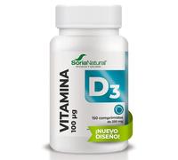 Soria Natural - Vitamina D3 - 100 µg (4000 UI) - Vegana - 150 comprimidos