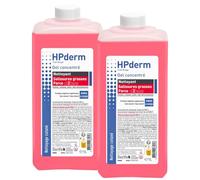 SORIFA - Lote de 2 - HPderm Gel limpiador concentrado Force 2 - Manos y cuerpos - Suciedad grasa - Grasa, cambouis, aceite, grafito - Fragante - Sin jabón, sin disolvente, sin abrasivo - Botella 1L.
