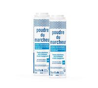 Sorifa - Lote de 2 polvos antitranspirante para pies, 100 gr | Absorbente, reduce el sudor, elimina olores y micosis, sin sales de aluminio, fabricado en Francia