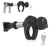 Sorlpv - Soporte de bastidor para portabicicletas de 25 cm, universal, corto, con cierre de aluminio para tubo en U Ø 2,5-3 cm, diámetro de la bicicleta 3-6 cm