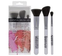 Sorme Cosmetics Juego de brochas profesionales - esencial para las mujeres 3 piezas cepillo de base de búfer, contorno en ángulo y cepillo de rubor, cepillo de mezcla