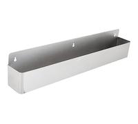 Soro Essentials - Soporte para botellas de acero inoxidable de 32 pulgadas con riel de velocidad de un solo nivel, organizador de botellas de licor, organizador de ahorro de espacio para botellas de