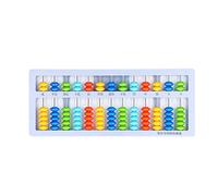 Soroban de 13 Filas Abacus, Herramienta de cálculo de matemáticas de 7 Cuentas, Cuentas de conteo educativas, ábico de plástico para el Aprendizaje de la educación en el Aula de (Azul ateniense)