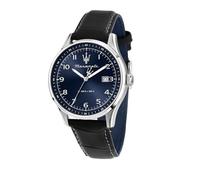 Maserati Reloj Hombre, Hora, Fecha, Analógica, 42 mm, Correa de Cuero, Colección Sorpasso - R8851124003, One Size