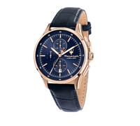 Maserati - Reloj para Hombre, cronógrafo, analógico, 42 mm, Correa de Piel, colección SORPASSO - R8871624009, One Size